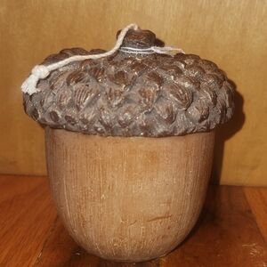 Large Acorn Candle